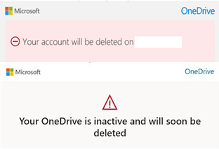 OneDrive account is about to be deleted