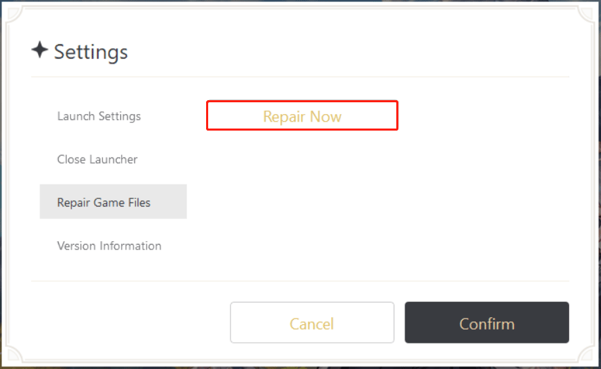 repair game files Genshin Impact