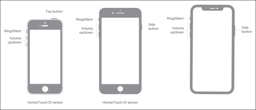 different models of iPhone