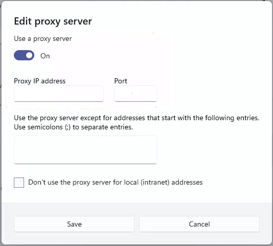 edit proxy server