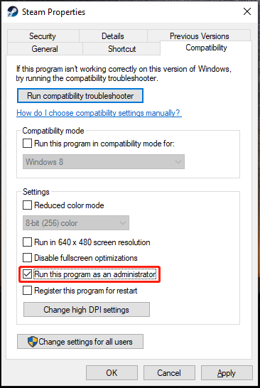 run the game launcher as administrator