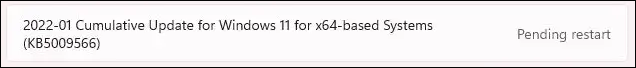 Windows 11 KB5009566