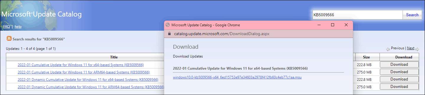 download Windows 11 KB5009566