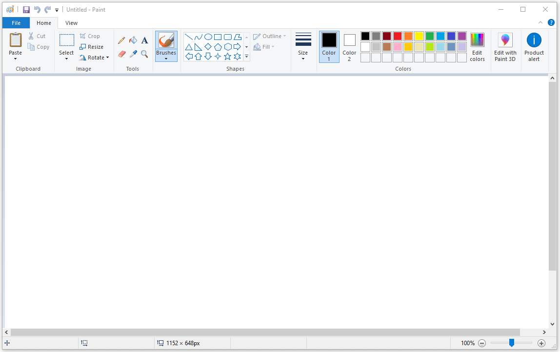 open Paint app on Windows 10/11