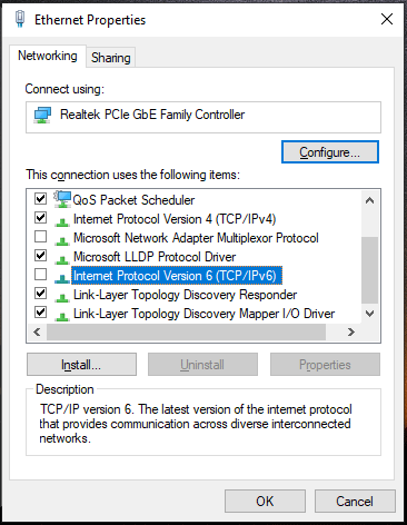 disable IPv6