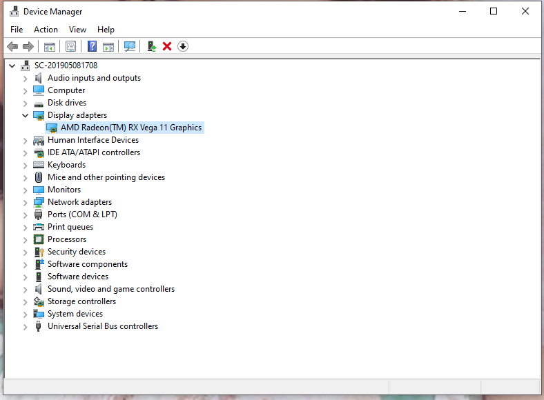 check the graphics card