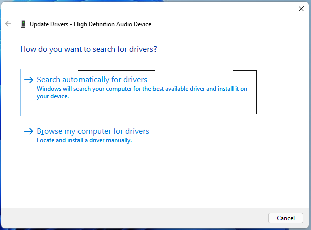 how do you want to search for drivers