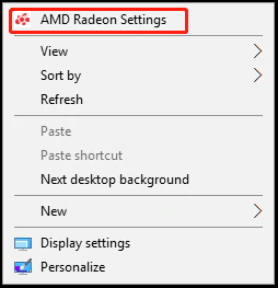 AMD Radeon Settings