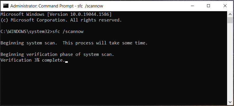 sfc scannow Windows 10