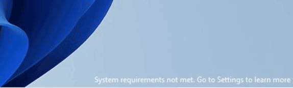 Windows 11 desktop watermark for unsupported PCs