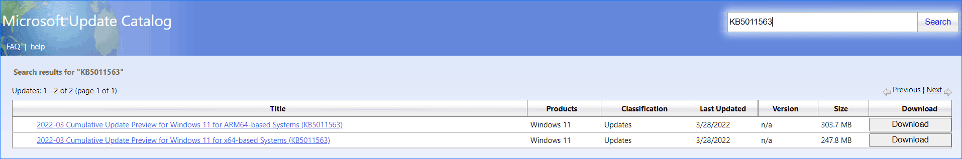 download KB5011563