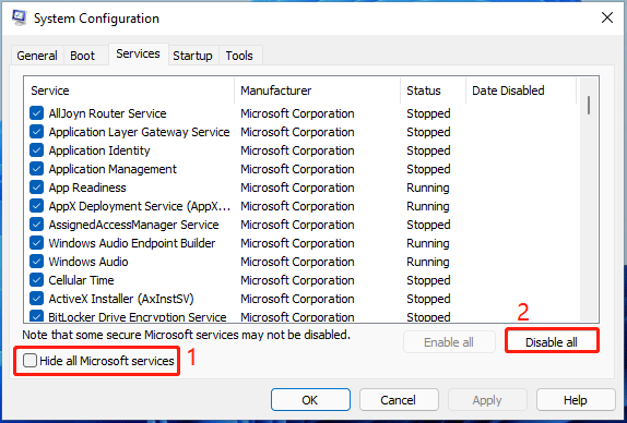 Windows 11 clean boot