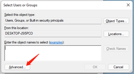 select users or groups