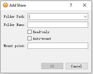 share settings