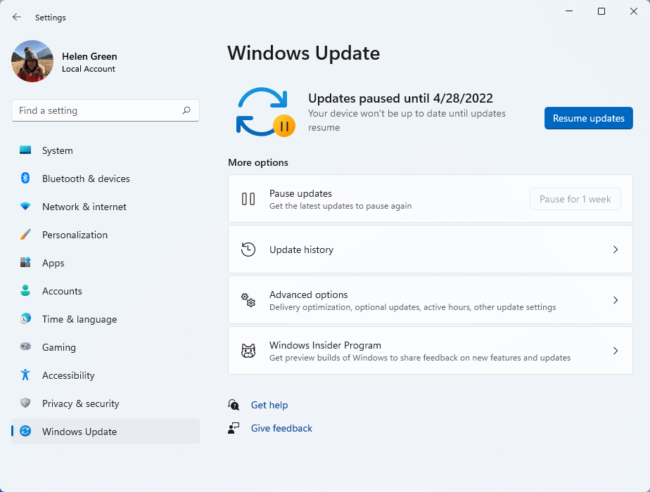 Windows 11 system update