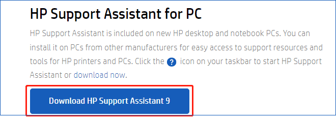 HP Support Assistant Windows 11 download 