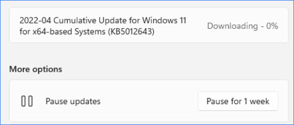 Windows 11 KB5012643 Build 22000.652