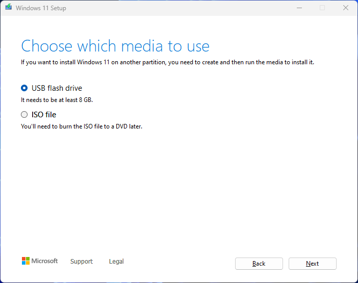 Windows 11 Media Creation Tool