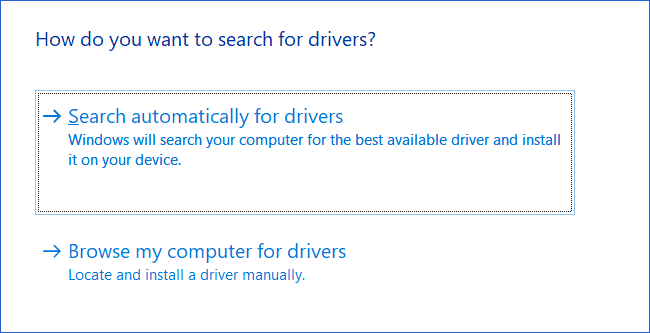 update wireless adapter driver