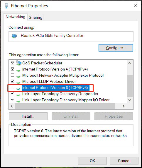 disable IPv6
