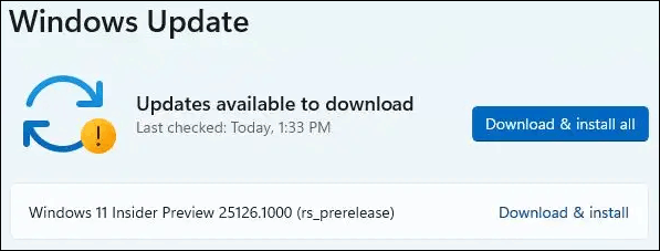 Windows 11 Insider Preview 25126.1000 (re_prerelease)