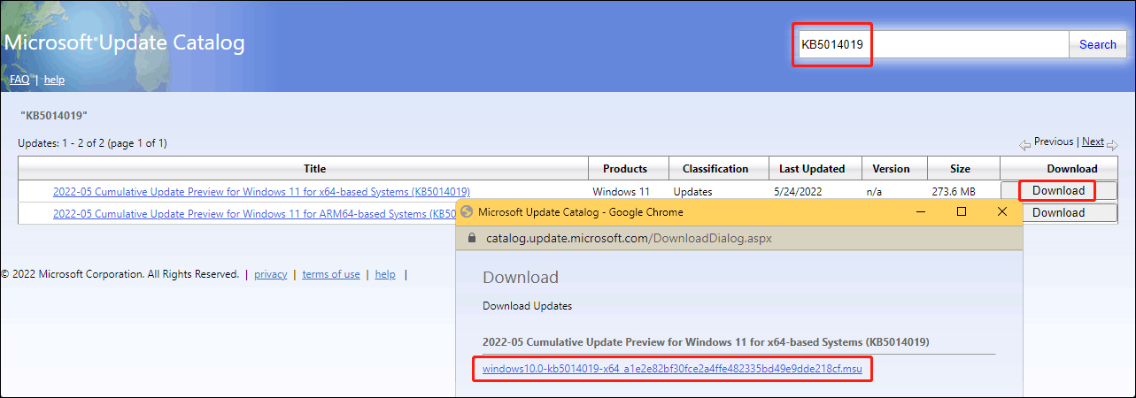 download an offline installer for Windows 11 KB5014019