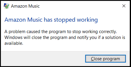 Amazon Music not working