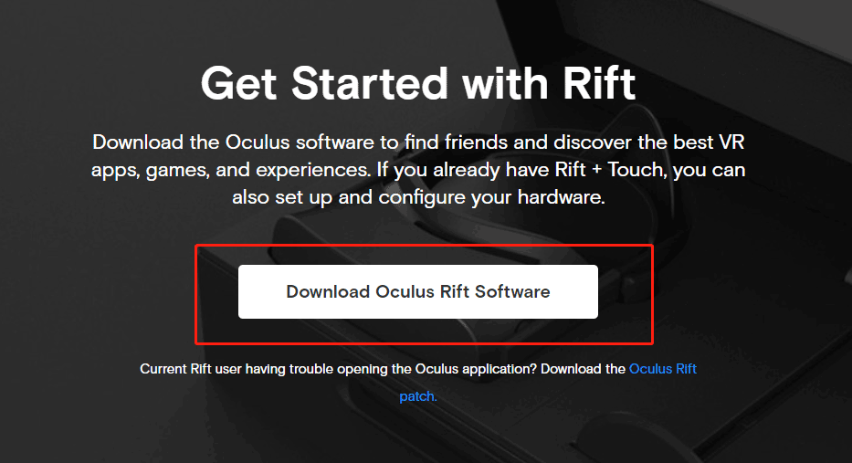 download Oculus software