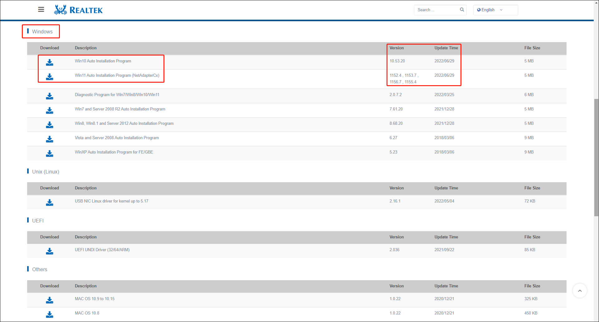 download Realtek USB GbE Family Controller Driver from Realtek