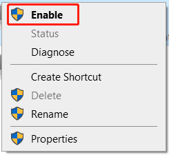 enable Wi-Fi adapter