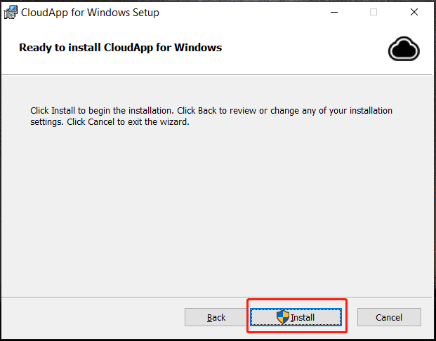 install CloudApp on Windows