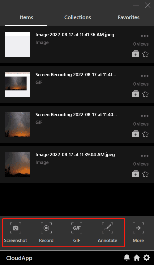 use CloudApp desktop client