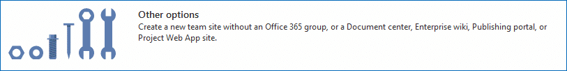 create a classic site in SharePoint