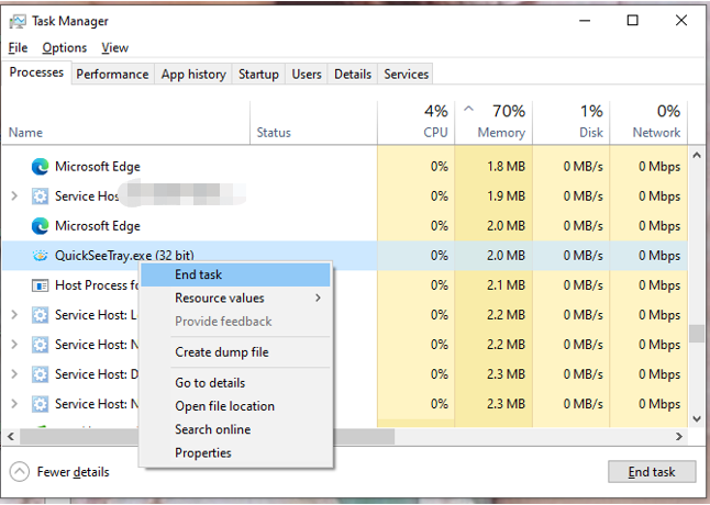 close unwanted tasks