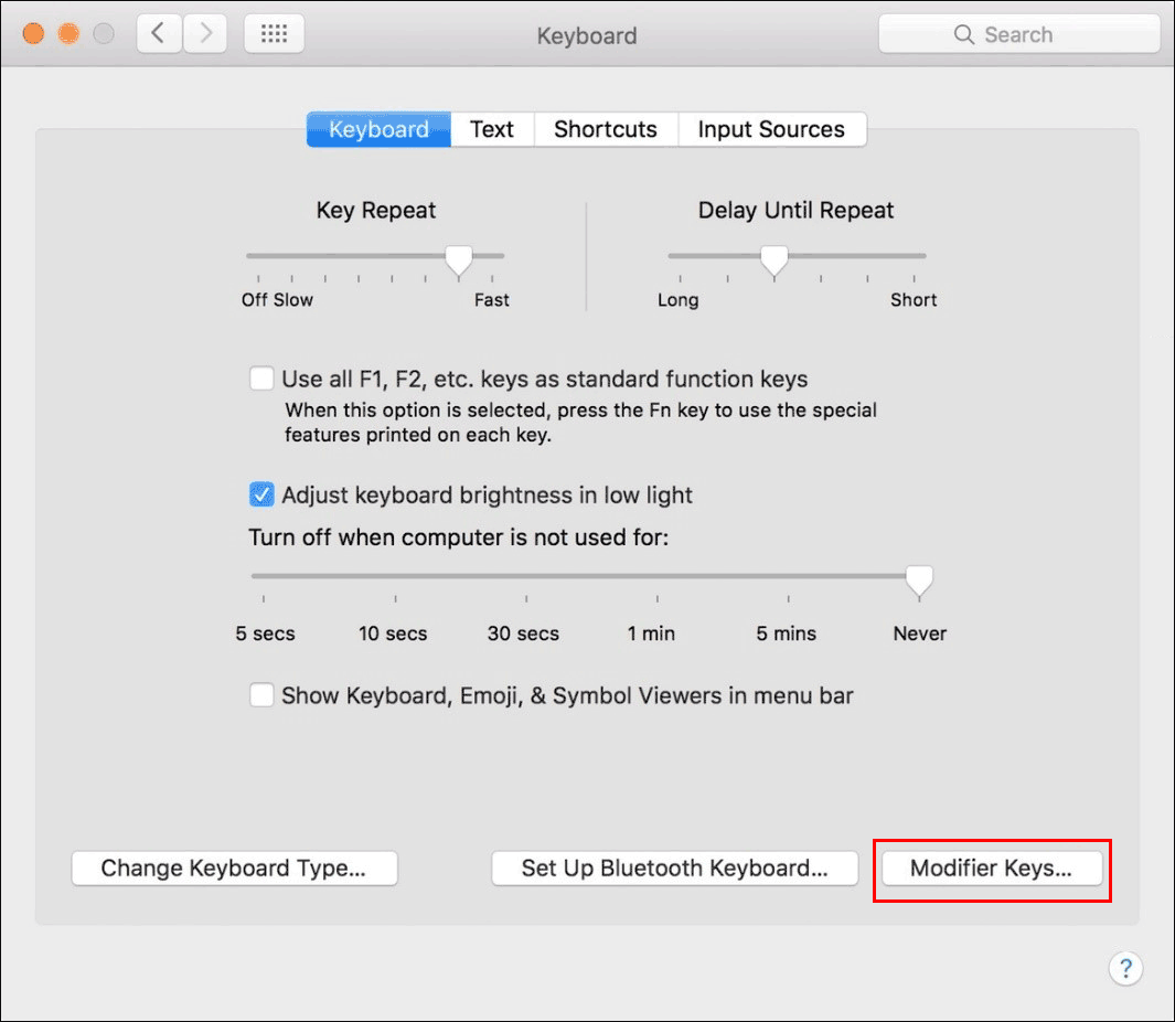 click Modifier Keys