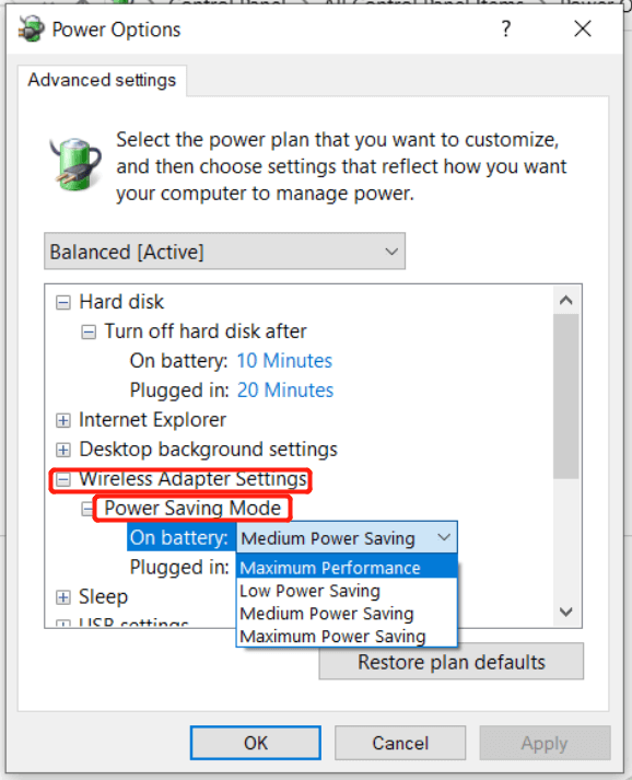 set Maximum Performance