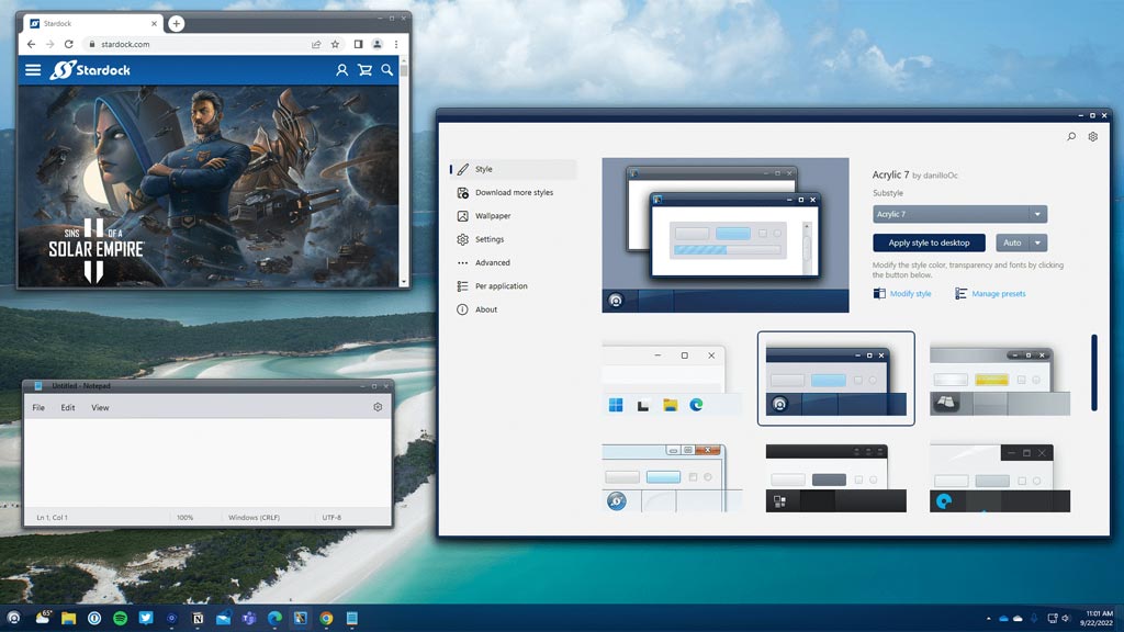 Stardock WindowBlinds 11 Beta