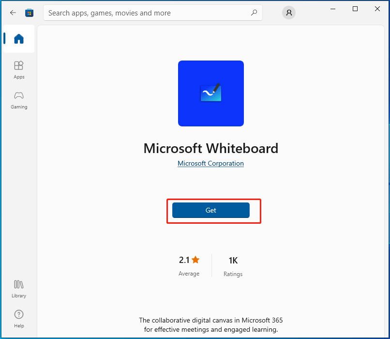 Microsoft Whiteboard for Windows 10 download