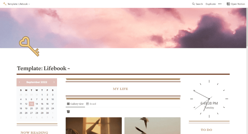 Aesthetic Homepage Template