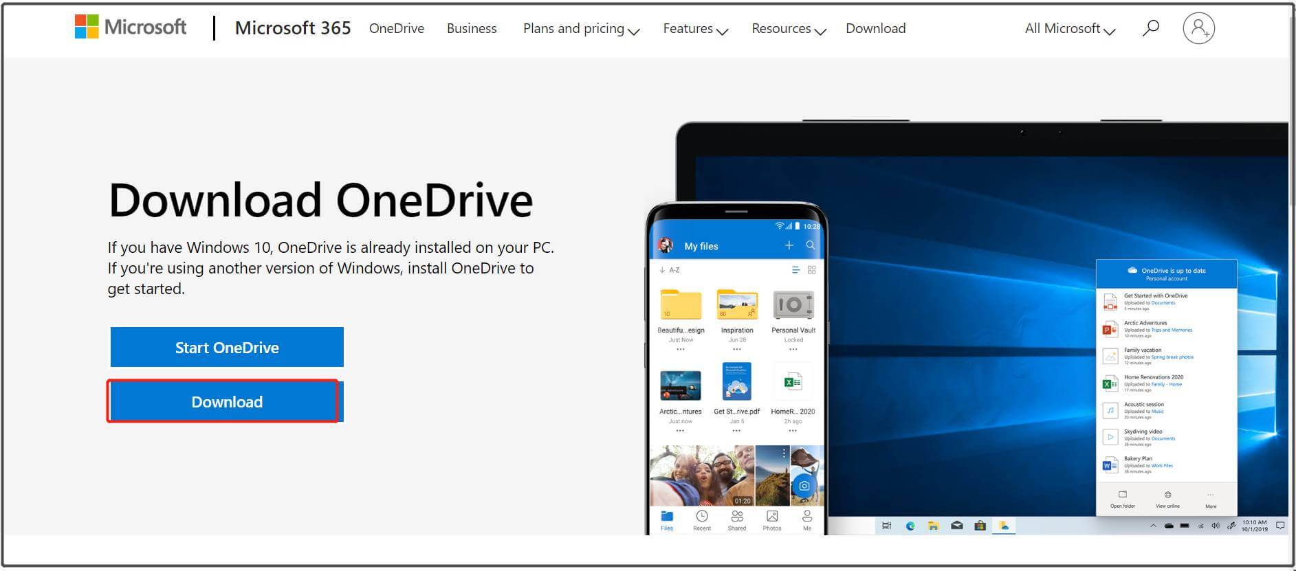 OneDrive Download