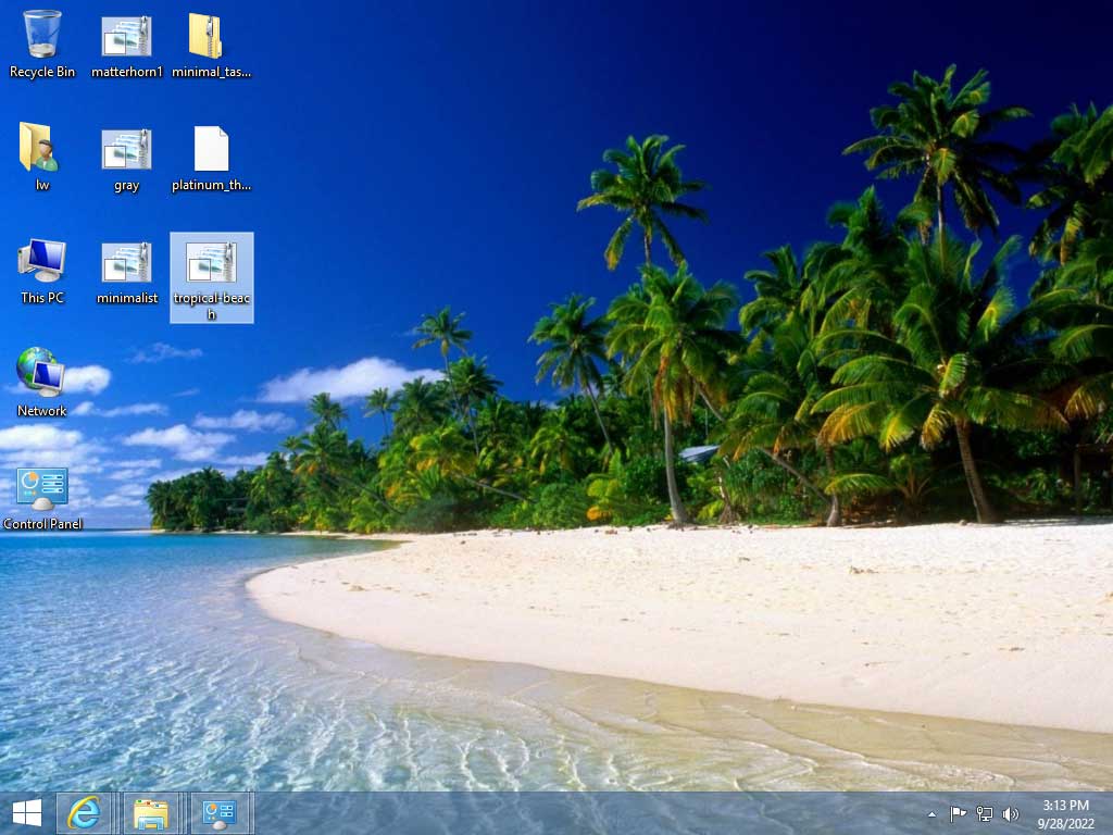 Windows 8 Tropical Beach Theme