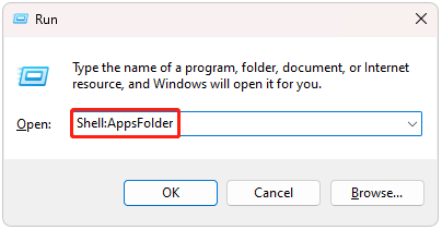 run Shell:AppsFolder in Run