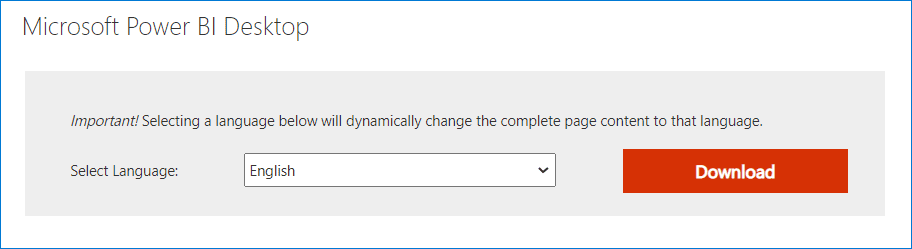 download Microsoft Power BI Desktop