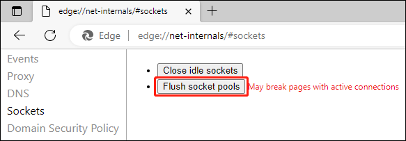 flush socket pools