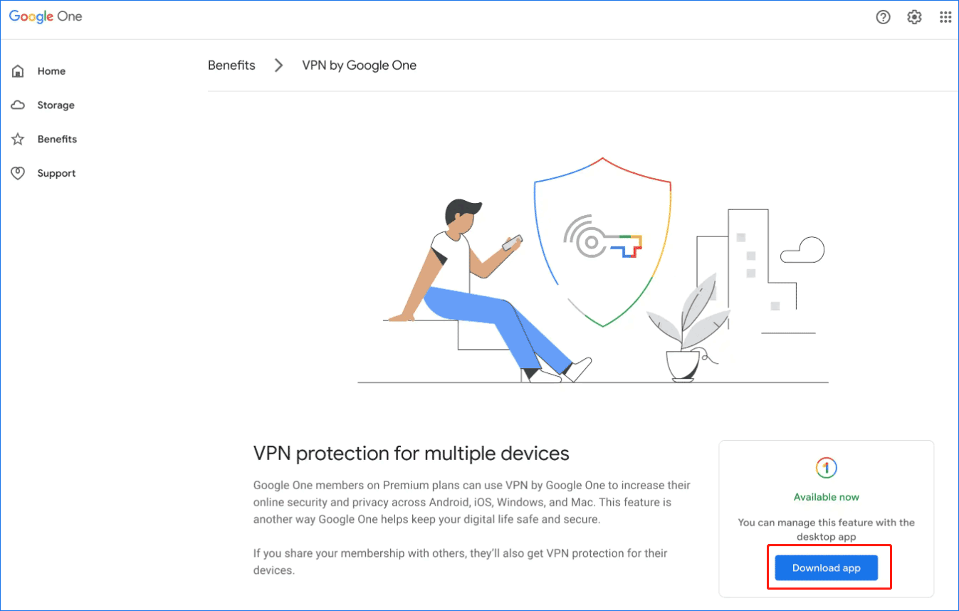 Google One VPN download for Mac and Windows
