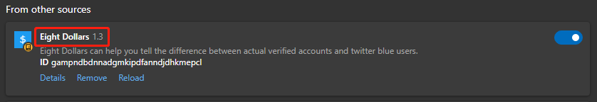 install Eight Dollars on Edge