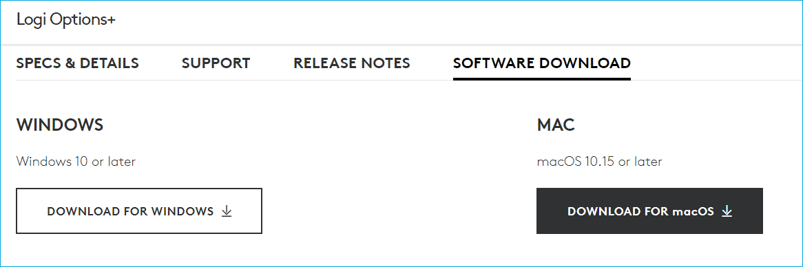 Logi Options Plus download