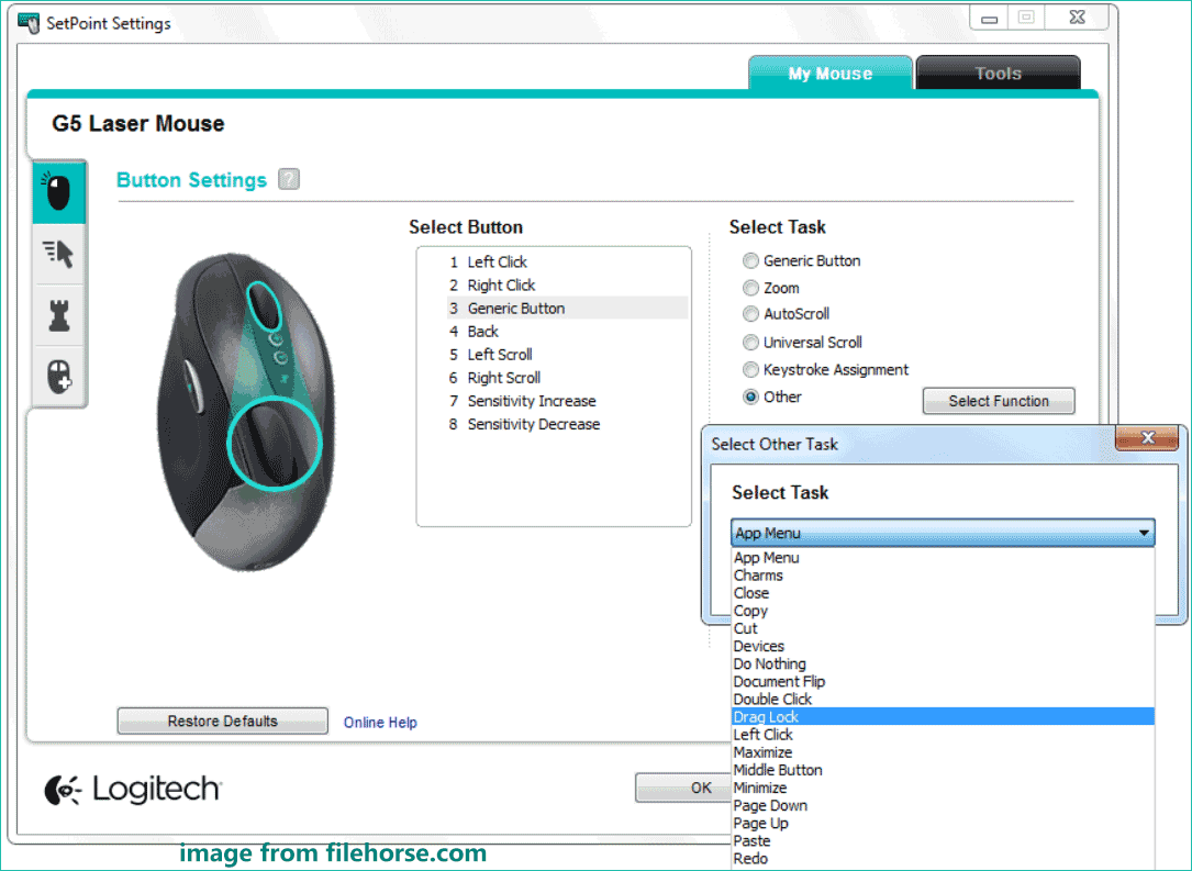 logitech setpoint