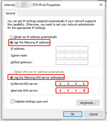 tick the two options