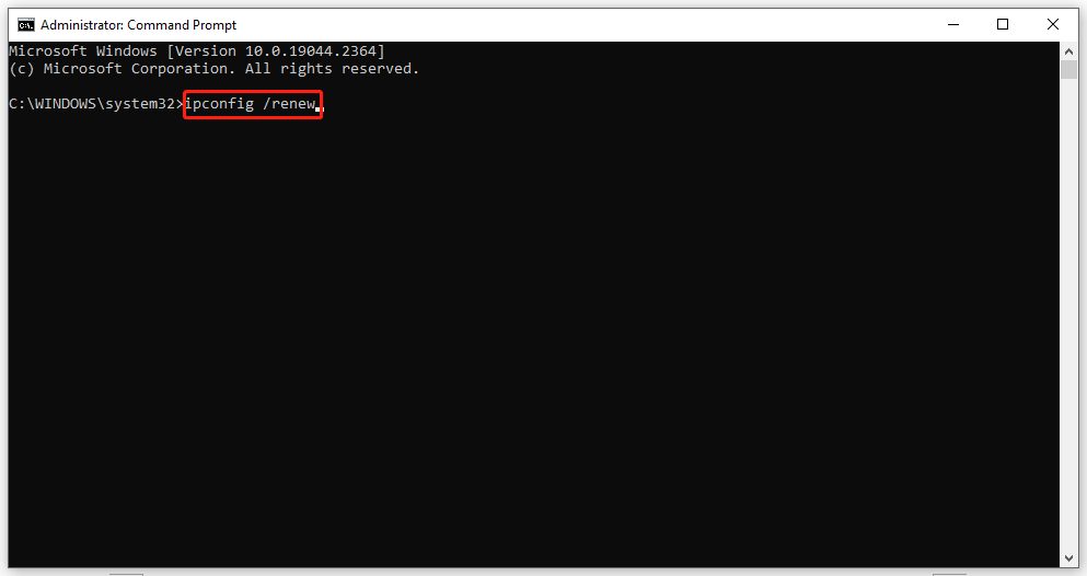 run this command
